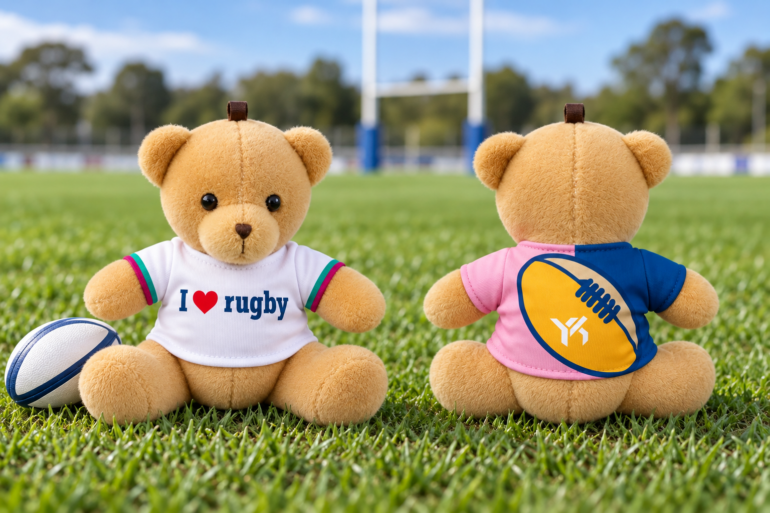 棕色 + I Love Rugby